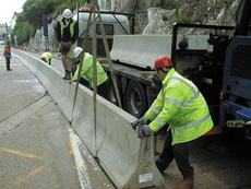 Concrete Safety Barriers (Delta Bloc) - view bigger image