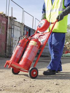 Fire Extinguisher Trolley - view bigger image